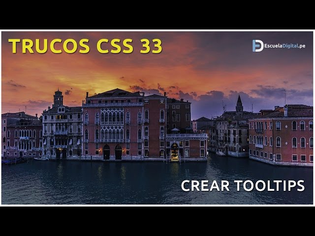 Trucos CSS (33) - Crear tooltips