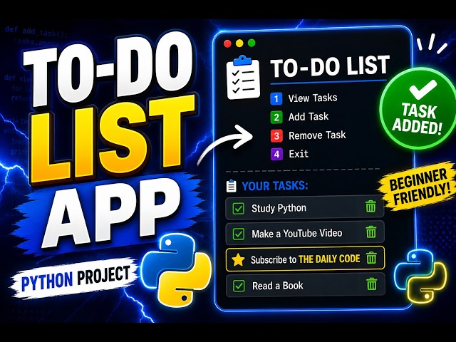 📝 Python To-Do List App