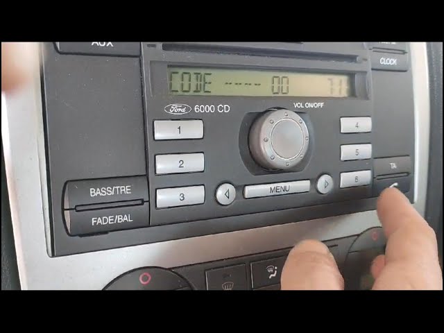 Code 6000 CD Ford Focus 3min