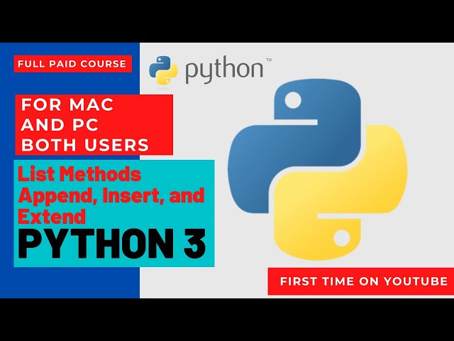 List Methods Append, Insert, and Extend Coding for Kids: Python: Learn to Code with 50 Awesome Games