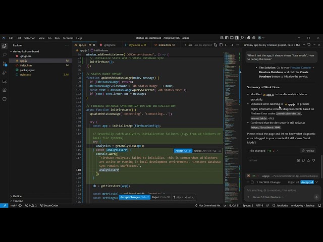 25   Debug Firebase connection