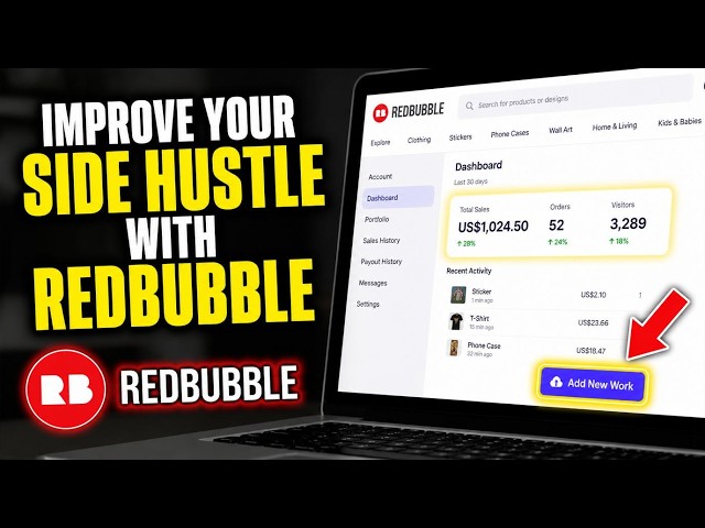How to Improve Your Side Hustle with Redbubble - Beginner Guide