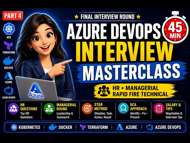 Azure DevOps Interview Questions & Answers 2026 | HR + Managerial + Rapid Fire | Part 4