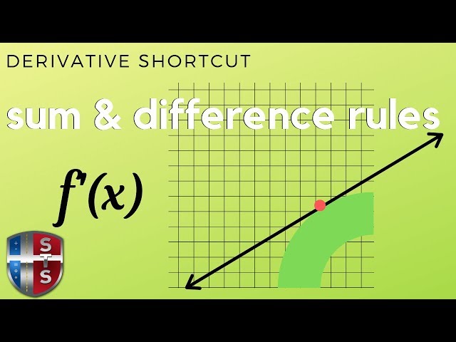 How to use the sum and difference rules for differentiation