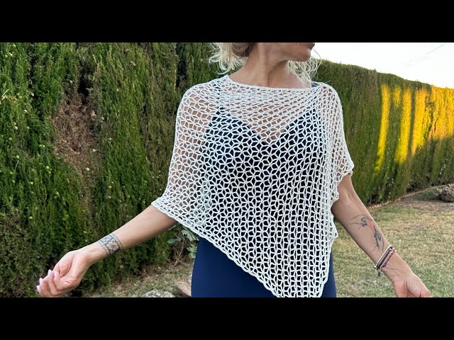 Crochet Poncho/Cape...EASY 💝