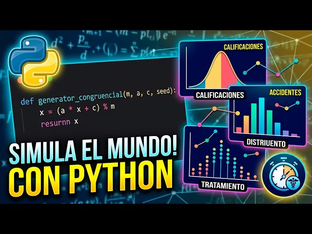 Simulación con Python: Cómo Crear Datos Reales con Números Aleatorios (Poisson, Normal, Exp)