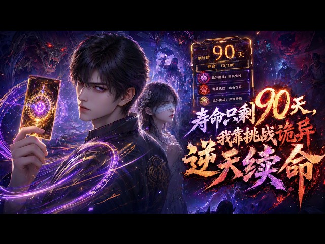 💥完结💥ENG SUB【寿命只剩90天，我靠挑战诡异逆天续命】90-Day Countdown: I Turn Horrors Into Rewards #热血 #玄幻 #冒险 #动画