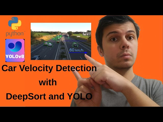Car Speed Detection Using YOLOv8 and DeepSORT in Python