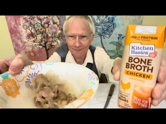AM I ASMR?!    Kitchen Basics Bone Broth Chicken CALDO!