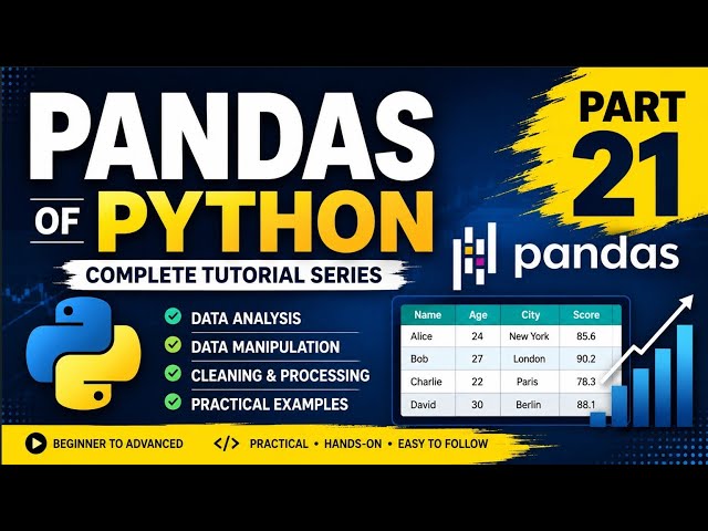 PANDAS in PYTHON (PART-21) #pandas#learnpython#pythontutorial#pythonprogramming#dataanalysis#viral 