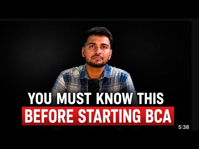 BCA Students Must Know This Before Starting BCA in 2026| CHAMP by Arpit | #bca