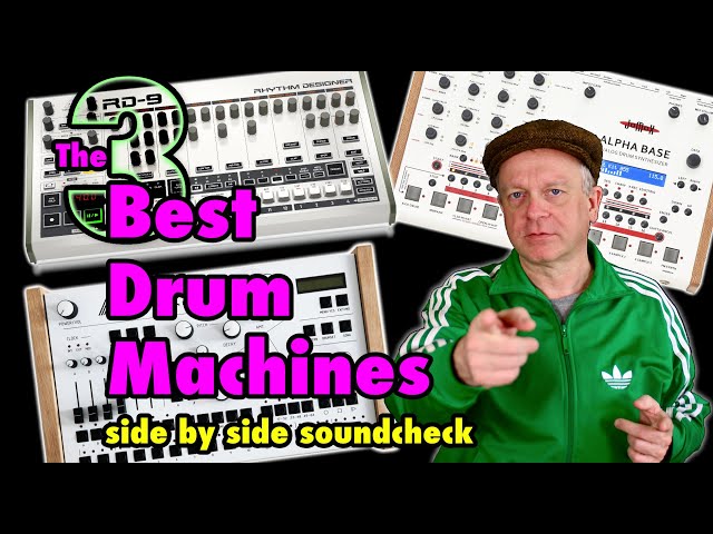 Jomox Alpha Base • Modor DR-2 • Behringer RD-9 - Drum Machine Comparison