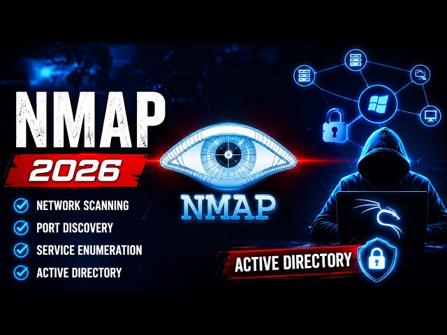 Nmap Tutorial 2026 | Master Network Scanning for Cybersecurity & Active Directory | Kali Linux