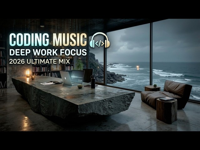 Deep Work Coding Music 2026 | Programmer Productivity Soundtrack - Cyberpunk Focus Beats