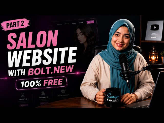 How I Built AI Salon Website 🤯100% FREE 😱 Create and Earn