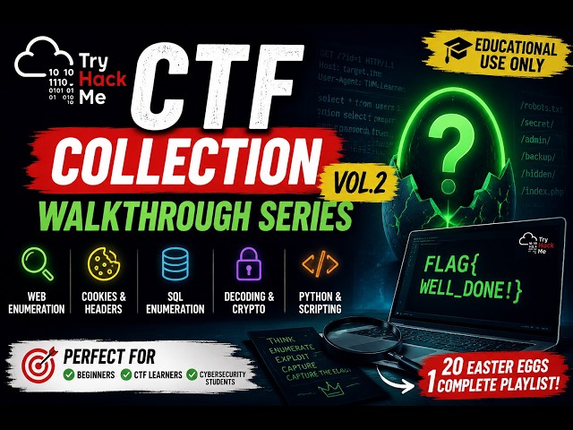 TryHackMe CTF Collection Vol.2 Walkthrough #1 | Easter Eggs 1-3 | Web Enumeration & Hidden Flags