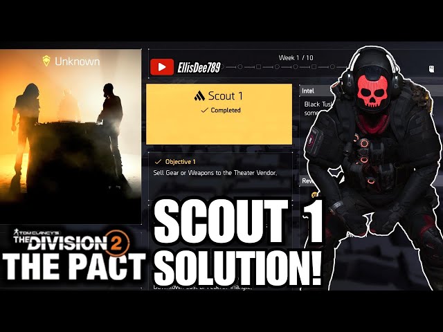 SCOUT 1 WEEK 1 SOLUTION! The Pact Manhunt Y7S2 - The Division 2