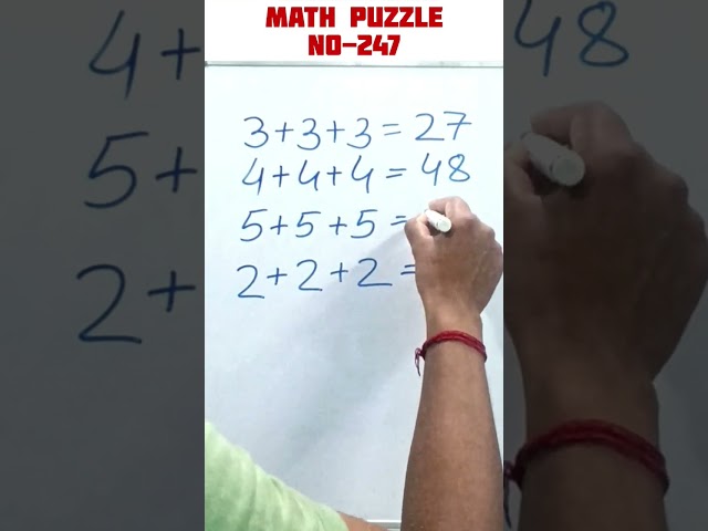 #maths #mathlogic #mathbrainteaser #mathstricks #mathemagic #mathproblem #mathematics