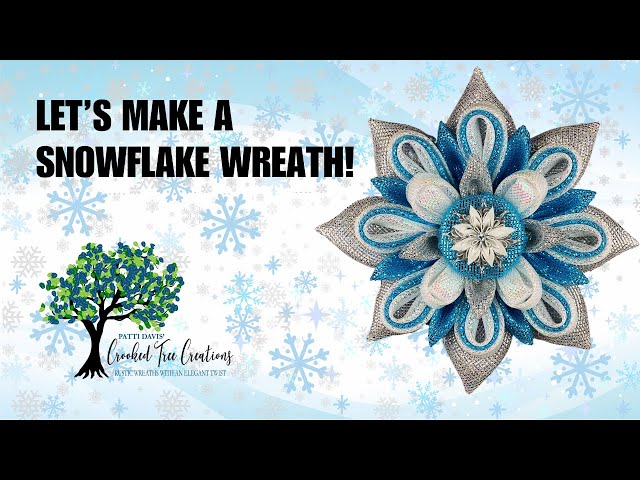 Learn How To Make a Snowflake Wreath this Winter