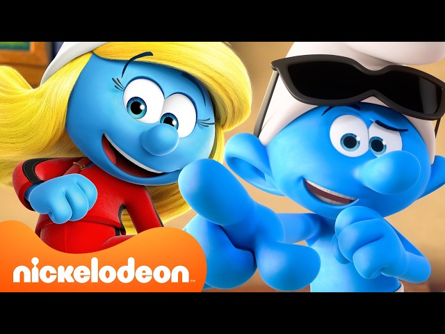 1 Hour of the Best Moments from The Smurfs Season 3 🔵 | Nicktoons