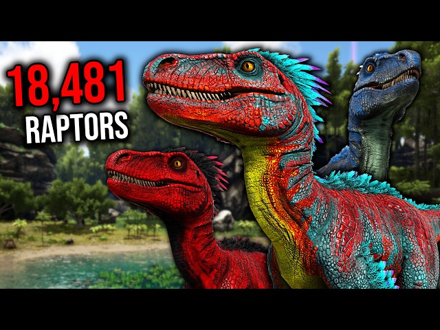I Bred 18,481 Raptors in ARK Survival Evolved