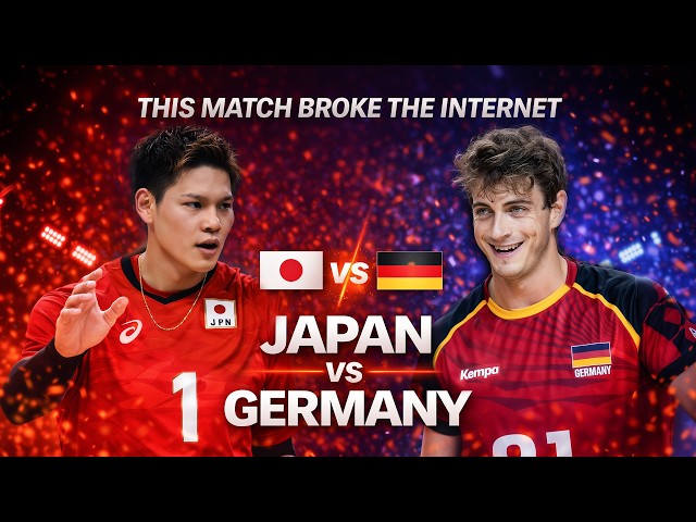 THIS MATCH BROKE THE INTERNET | Japan vs Germany Volleyball Battle