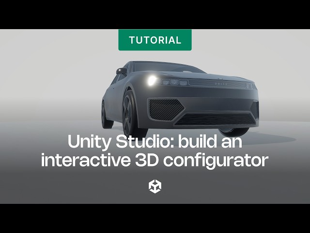 Unity Studio template | Build an interactive 3D configurator