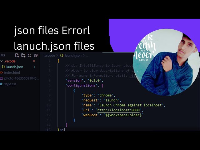 Launch.json Visual Studio Code Error ||vs code json file error ||launch json