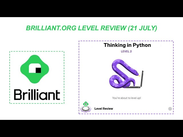 Brilliant.org Level Review in "Thinking in Python Level 2" (21 July) #thinking #python #code #review