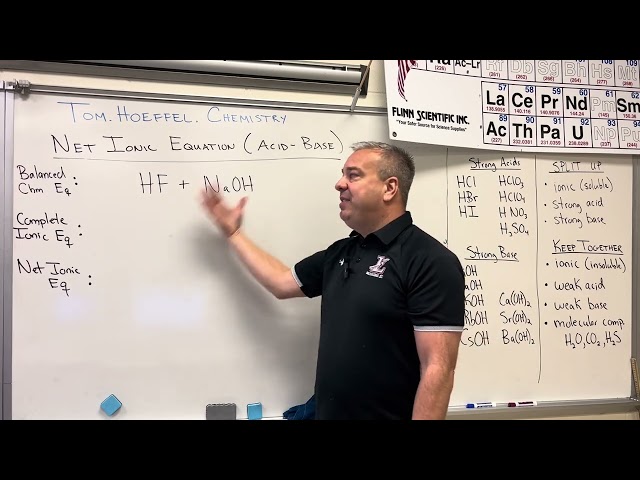 Net Ionic Equations: Acid and Base