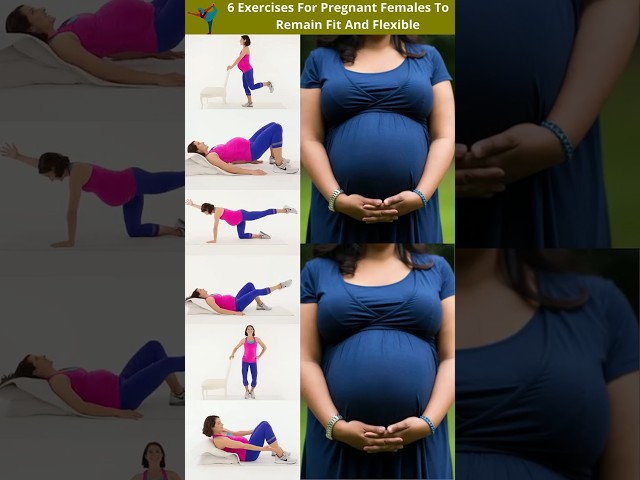 6 Safe Pregnancy Exercise | Pregnancy Exercise For Normal Delivery #shorts