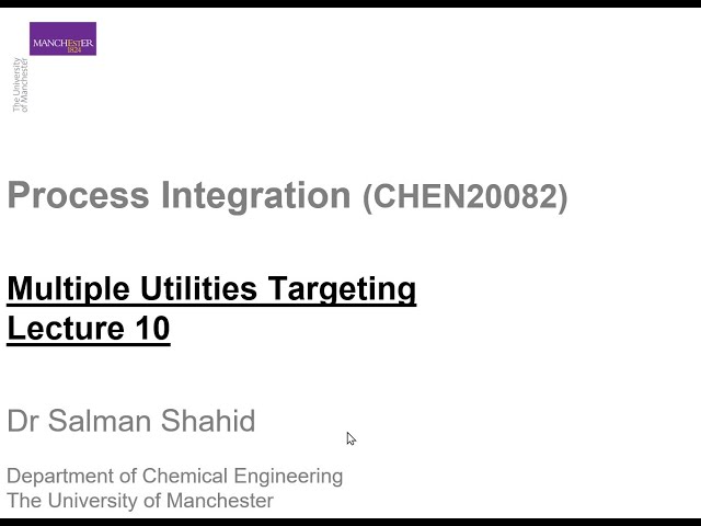 Process Integration: Lec 10 P1