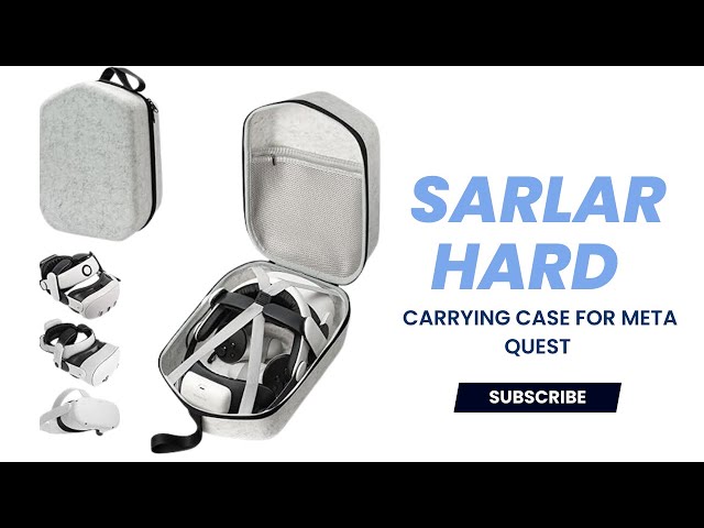 sarlar Hard Carrying Case for Meta Quest 3/3S/Oculus Quest 2, Large Space Compatible with BOBOVR S3