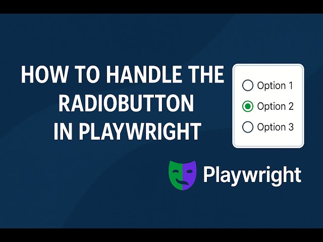 How to handle Radio button in playwright