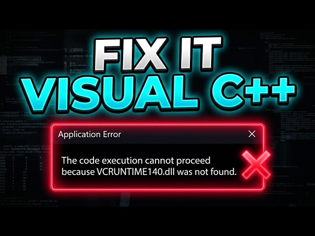 Fix Windows 11 Visual C++ Error | Microsoft Visual C++ Runtime Fix