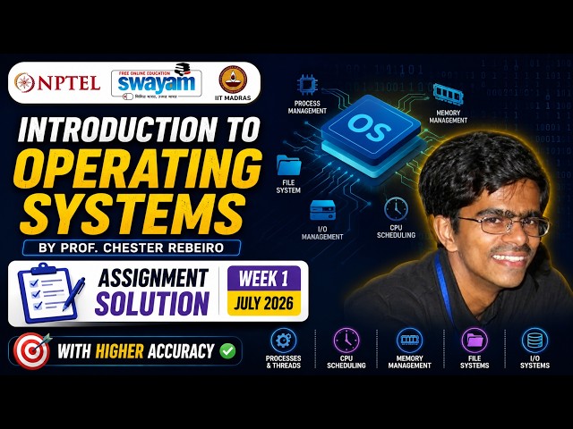 NPTEL Introduction To Operating Systems Week 1 Assignment Solution July 2026 | Coding O'Clock