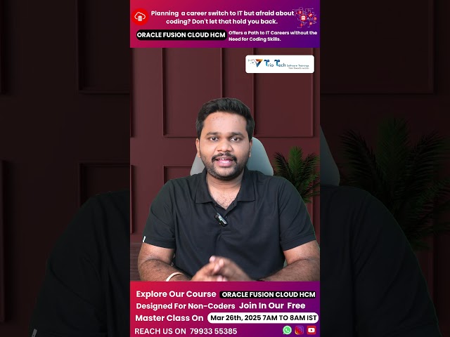Oracle Fusion Cloud HCM Explained | Placement Guarantee Training & Career Success Tips!