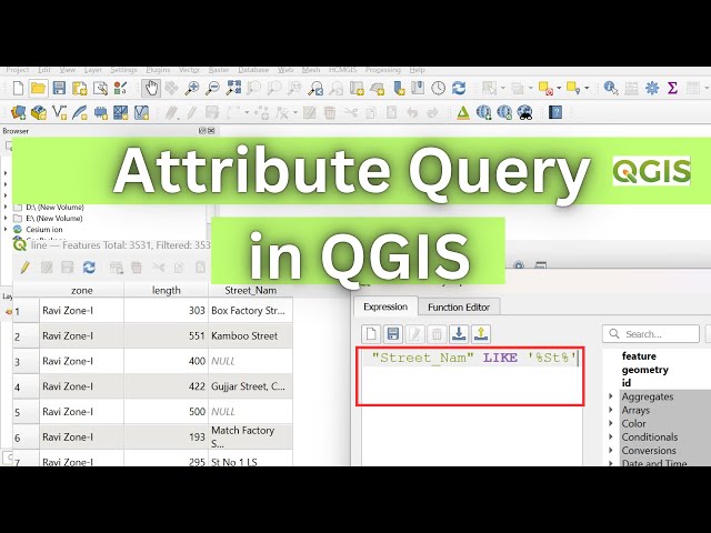 Attribute Query in QGIS: Select by Attribute Step by Step