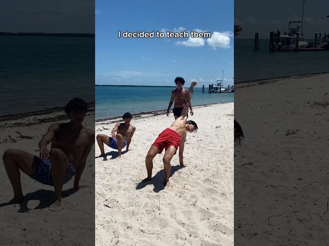 They wanted to learn a backflip… #backflip #howto #tutorial