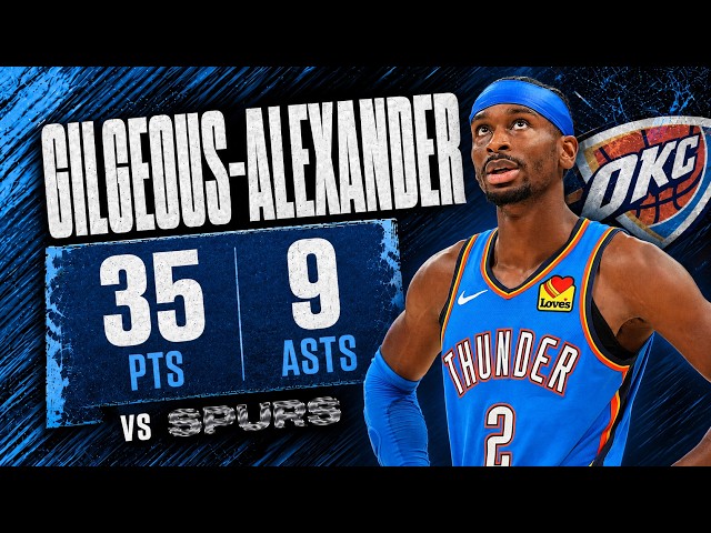 Shai Gilgeous-Alexander 35 pts 9 asts vs Spurs 2026 PO G7