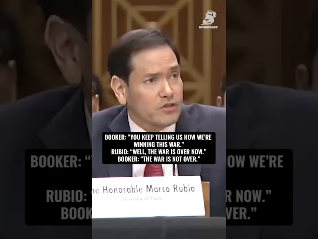 Booker STUNS Rubio: “The War Isn’t Over!” 😳 #Politics #Rubio #Shorts