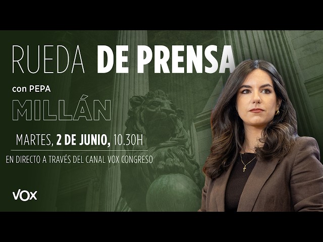 🔴 DIRECTO | Rueda de prensa de Pepa Millán