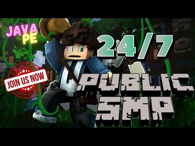 Join my  Public SMP LIVE 24/7 | Java + Bedrock FREE
