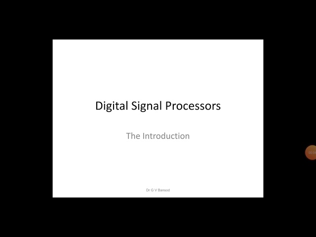 DIGITAL SIGNAL PROCESSORS - SPPU - Gaurav Bansod-PICT