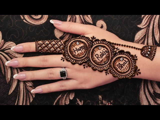 Rakhi Ka Mehndi Design|Rakshabandhan Mehndi Design|Simple Mehndi Design|Latest Mehndi Design#mehndi 