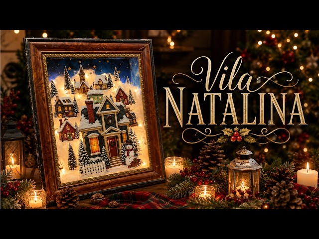 I Turned TRASH into pure CHRISTMAS LUXURY | Illuminated 3D Christmas Village | Using an Old Frame