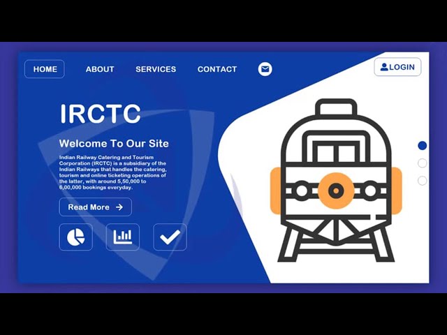 IRCTC Graphic Design Interface visual UI UX AdobeXd | Elkick