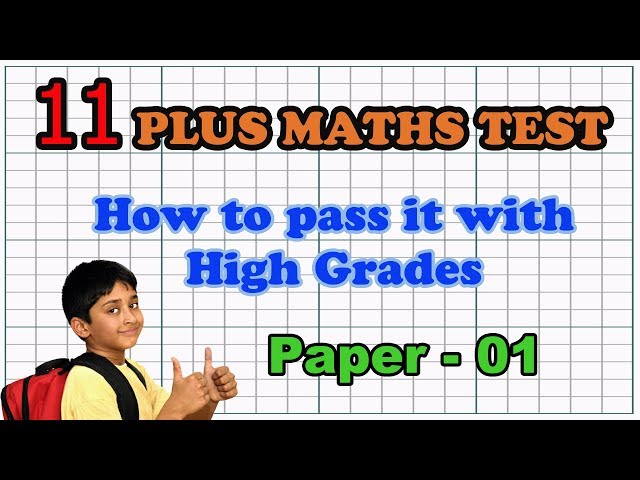 11 Plus Maths Practice Papers - Paper 01