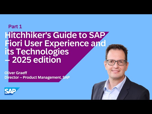 A Hitchhiker’s Guide to SAP Fiori and Related Technologies  - Part 1 💫
