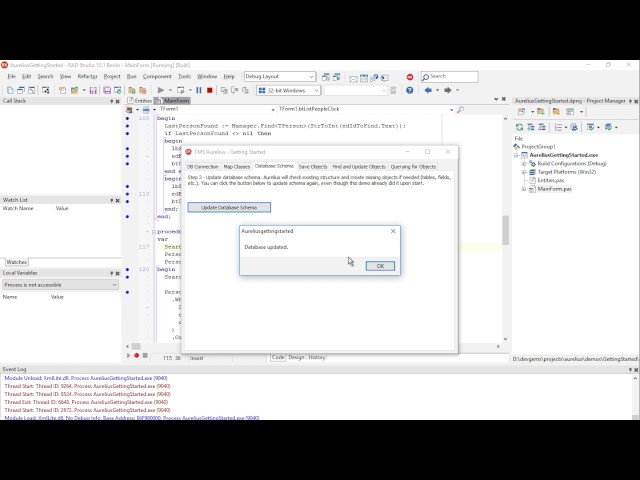 TMS Aurelius ORM for Delphi: Basic Demo Showcase (Intensive Delphi)